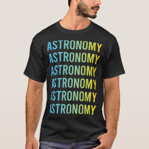 Camiseta Astronomia Azul Amarelo