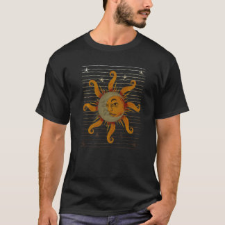 Camiseta Astronomia Celestial Universa Da Lua Solar De Boho