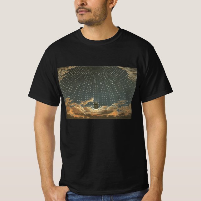 Camiseta Astronomia Celestial Vintage, Rainha da Noite (Frente)
