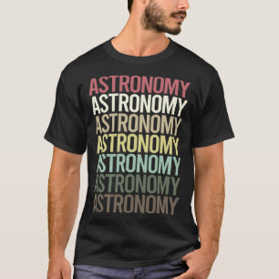 Camiseta Astronomia Colorida do Texto