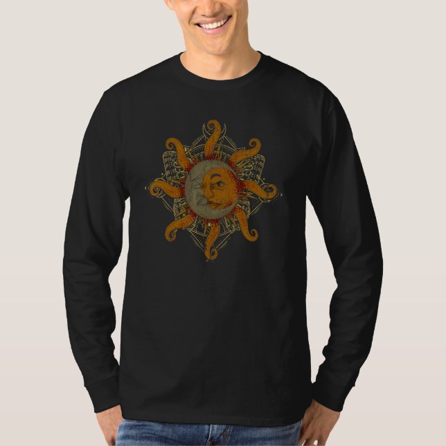 Camiseta Astronomia Corpo Celeste Universo Sol Lua Astrol (Frente)