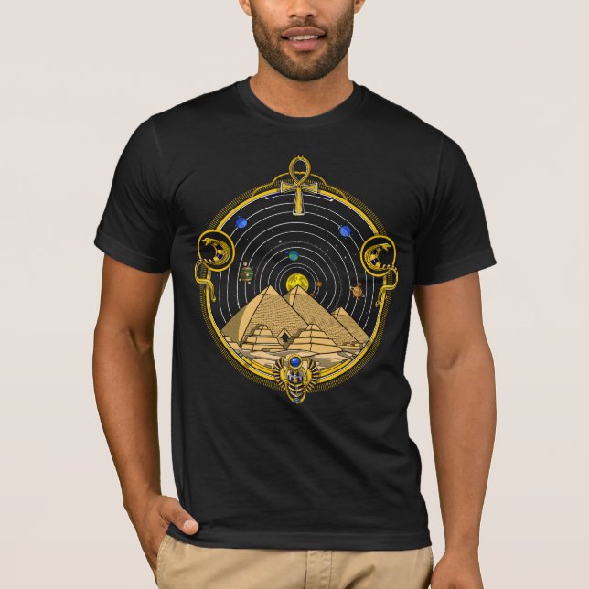 Camiseta Astronomia das Pirâmides Egípcias (Frente)