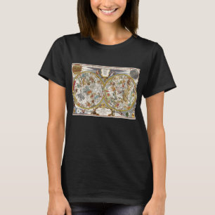 Camiseta Astronomia de Vintage, Mapa do Planisphere Celesti