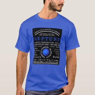 Camiseta Astronomia Detalhada do Planeta Netuno