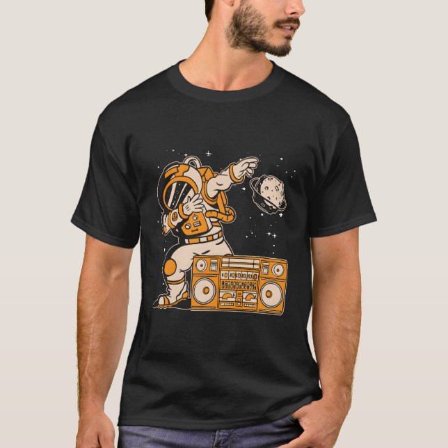 Camiseta Astronomia do Espaço Rádio Astronauta Musical Espa (Frente)