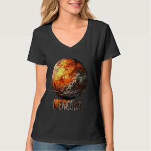 Camiseta Astronomia do Sistema Solar do Planeta Mercúrio