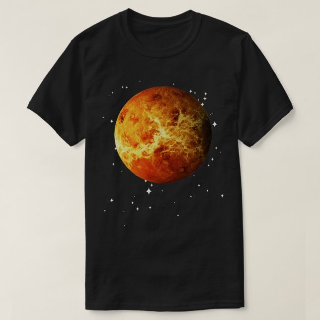 Camiseta Astronomia do Sistema Solar Planeta Venus Astronom (Frente do Design)