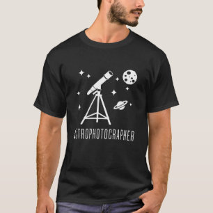Camiseta Astronomia do Telescópio Astrofotógrafo