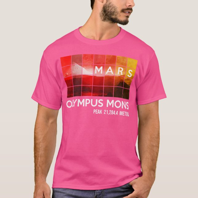 Camiseta Astronomia do Viagem de Olimpo Mons da Missão Mars (Frente)