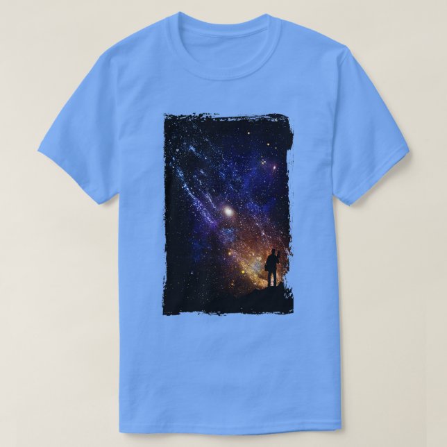 Camiseta Astronomia dos Homens da Noite Astrofile Astrophot (Frente do Design)