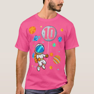 Camiseta Astronomia Espacial 10 Anos Astronauta