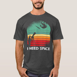 Camiseta Astronomia Espacial Astronauta Cientista Retro Fun