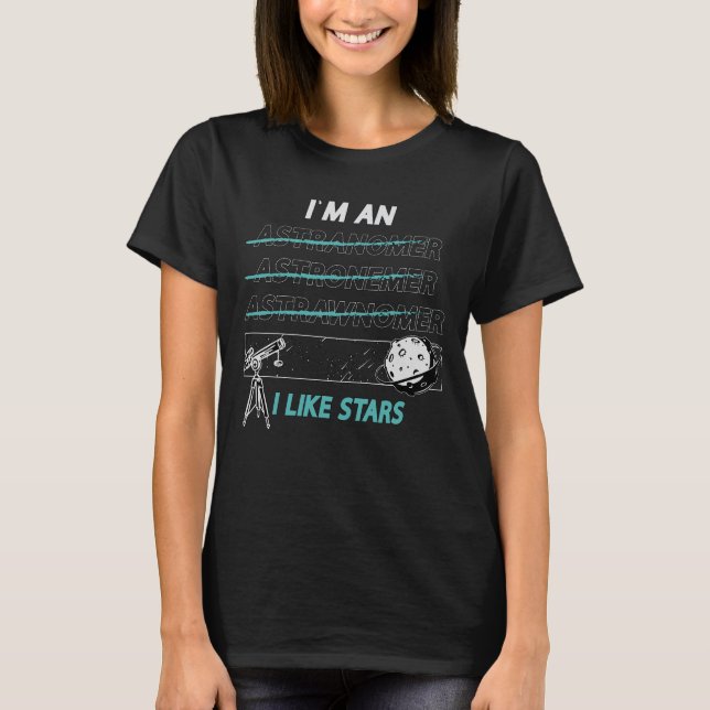Camiseta Astronomia Eu sou E Gosto De Lua Universa Espacial (Frente)