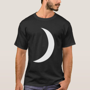 Camiseta Astronomia legal da Lua do Crescente Branco
