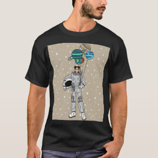 Camiseta Astronomia Planetas do Sistema Solar Universo