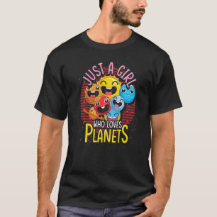 Camiseta Astronomia Raparigas Do Exterior Mulheres do Espaç