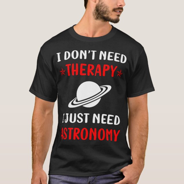 Camiseta Astronomia Sem Terapia (Frente)