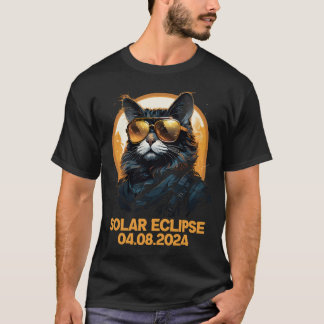 Camiseta Astronomia Solar Total do Gato Abril 8 2024