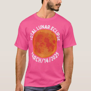 Camiseta Astronomia Total do Eclipse Lunar Março-Setembro 2