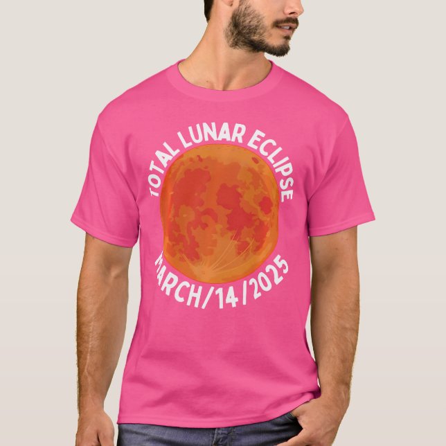 Camiseta Astronomia Total do Eclipse Lunar Março-Setembro 2 (Frente)