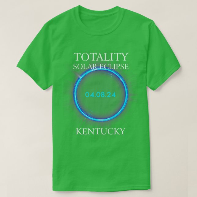 Camiseta Astronomia Total Solar Eclipse 2024 Kentucky 04082 (Frente do Design)
