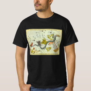 Camiseta Astronomia Vintage, Estrelas de constelação de H