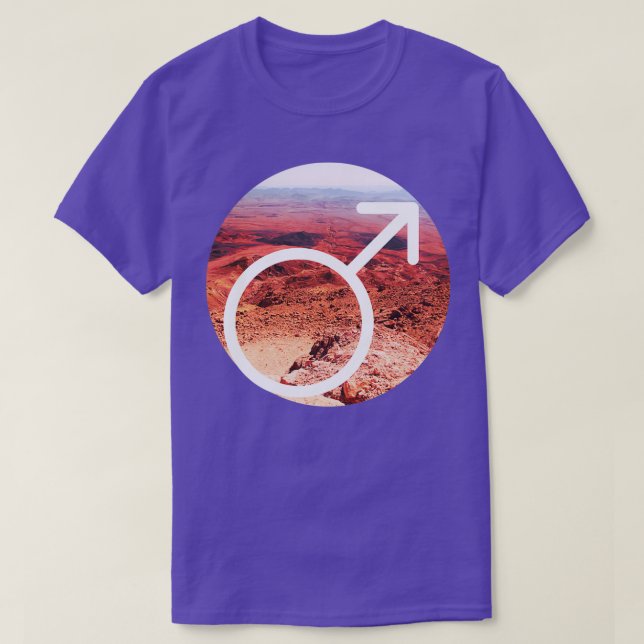 Camiseta Astronomica Mars (Frente do Design)