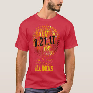 Camiseta Astrônomo Solar Eclipse Illinois agosto de 2017 Te