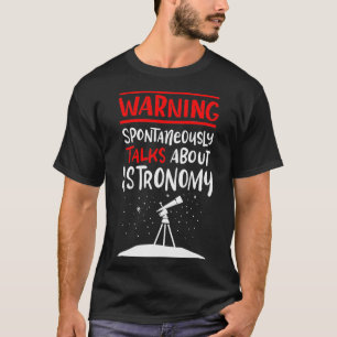 Camiseta Astrônomo Vintage Dizendo Espaço Retro Telescópio