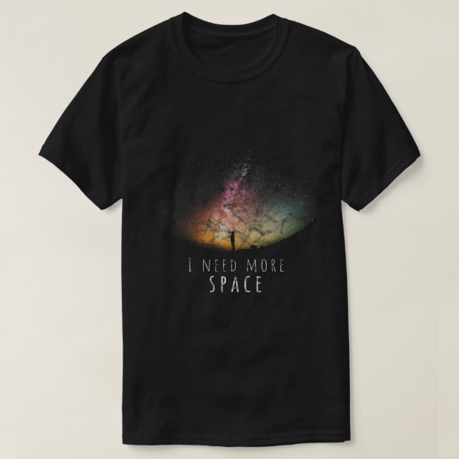 Camiseta Astronomy Lover Preciso do céu noturno espacial As (Frente do Design)