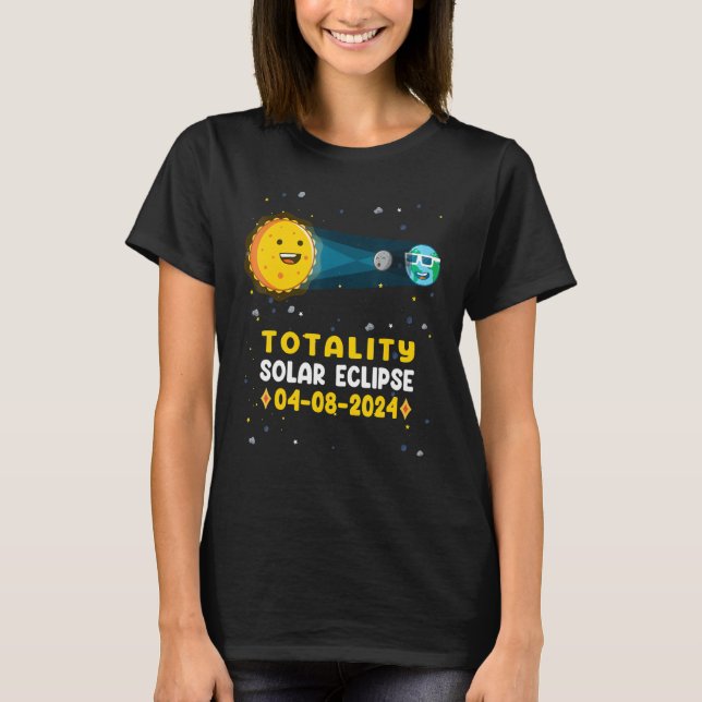 Camiseta Astronomy  Total Solar Eclipse 2024 Totality 04 08 (Frente)