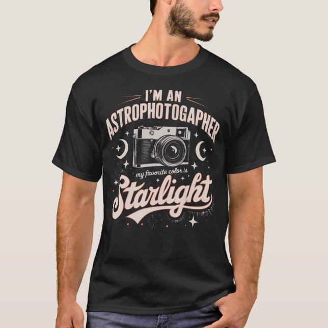 Camiseta Astrophotography Camera Astronomical Night Sky Pho (Frente)