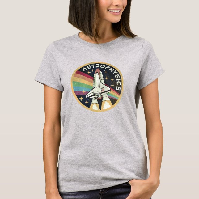 Camiseta Astrophysics Vintage Emblem V02 (Frente)