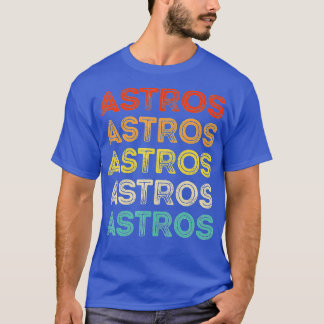 Camiseta Astros Nome da Vintage Personalizada Formas de Pre