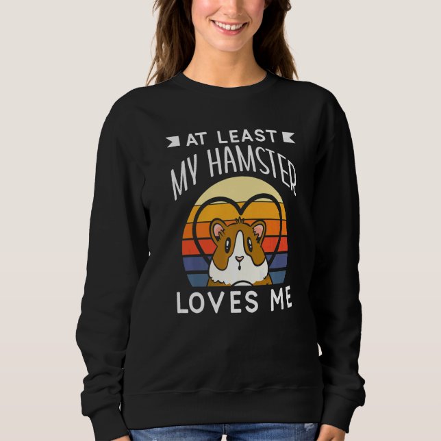 Camiseta At Least My Hamster Loves Me Anti Valentine Valent (Frente)