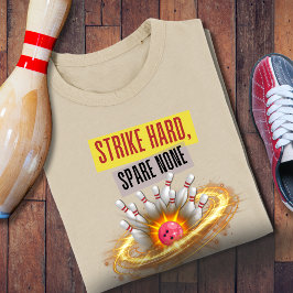 Camiseta Atacar Duro, Não Poupar Boliche