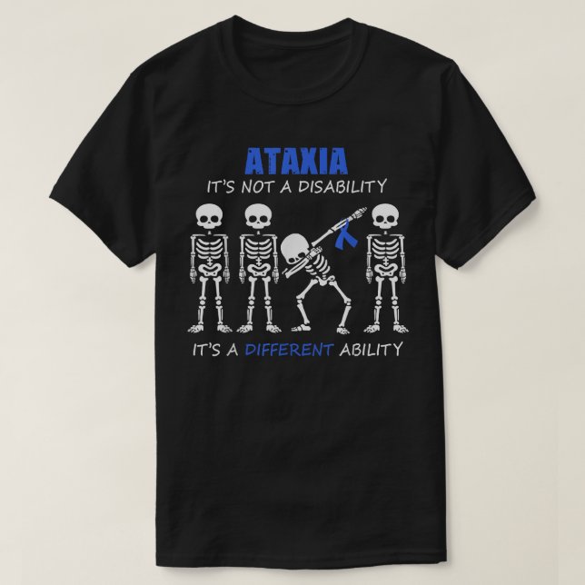 Camiseta Ataia Não é um esqueleto incapacitante (Frente do Design)