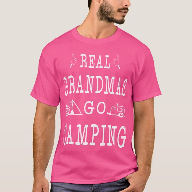 Camiseta Ataque à vovó dá presentes Idea Camper Mulheres En (Frente)