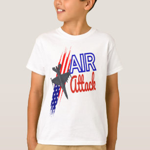 CAMISETA ATAQUE AÉREO A CRIANÇAS DE BANDEIRA AMERICANAS T-S