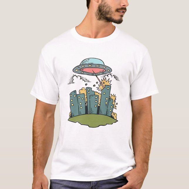 Camiseta Ataque Alienigena (Frente)
