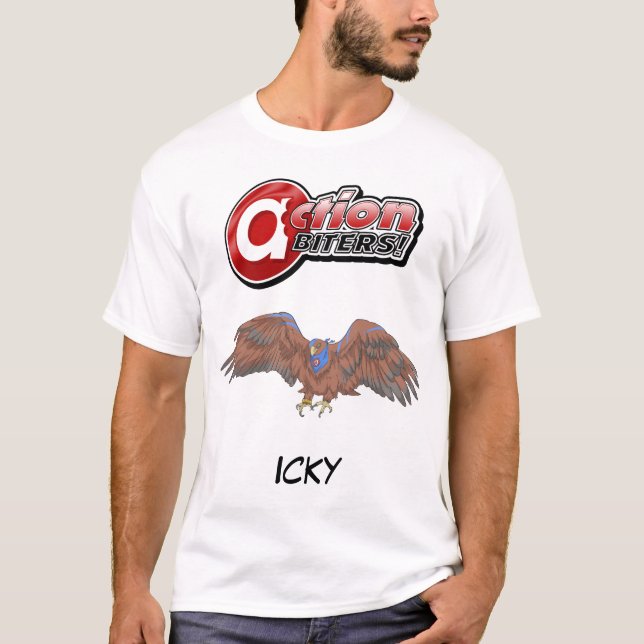 Camiseta Ataque, Biters! Tee - Aroma o Pássaro (Frente)