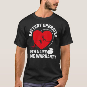 Camiseta Ataque cardíaco ao receptor de pacemaker operado p