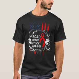 Camiseta Ataque Cardíaco SCAD Sobrevivente Cores Guerreiros