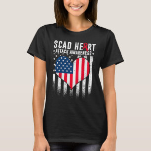 Camiseta Ataque Cardíaco SCAD Sobrevivente de Recuperação A