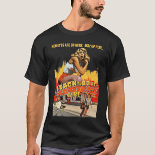 Camiseta Ataque da Garota Hooters de 83ft Filme B Divertido