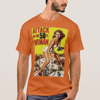 Camiseta Ataque Da Mulher De 50 Pés