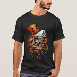 Camiseta Ataque de Polvo ao Crânio do Capitão Náutico