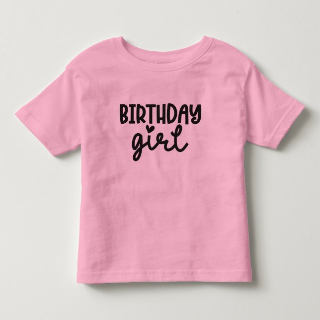 Camiseta Ataque de Rapariga de Aniversário (Frente)
