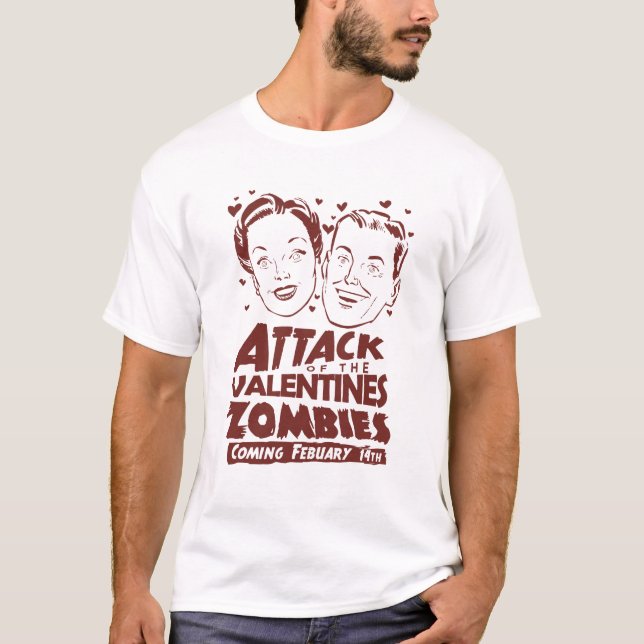 Camiseta Ataque dos zombis dos namorados (Frente)