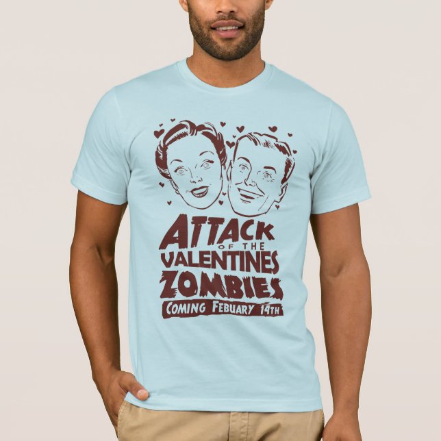 Camiseta Ataque dos zombis dos namorados (Frente)